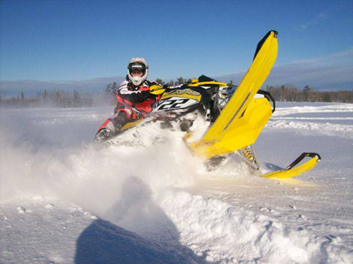 Snowmobiling in Michigan UP